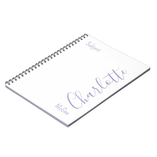 Custom Eenvoudig Minimalistisch Modern Chique Paar Notitieboek (Linkerzijde)