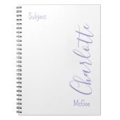 Custom Eenvoudig Minimalistisch Modern Chique Paar Notitieboek (Voorkant)