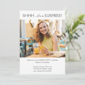 Custom Eenvoudige foto Verrassing 21e Verjaardagsf Kaart (Staand voorkant)