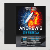 Custom Eenvoudige Hockey Verjaardag Uitnodiging (Voorkant / Achterkant)