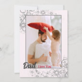 Custom Eenvoudige Vaderdag foto Vakantie Kaart (Voorkant)