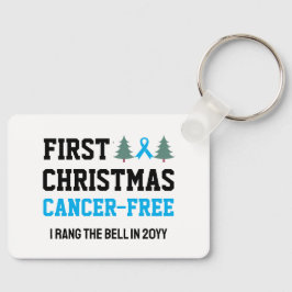 Custom EERSTE KERST Prostaatkanker Gratis Sleutelhanger