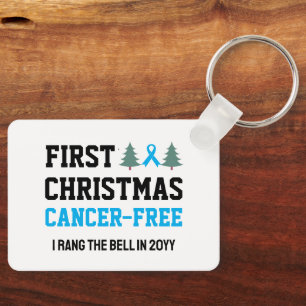 Custom EERSTE KERST Prostaatkanker Gratis Sleutelhanger