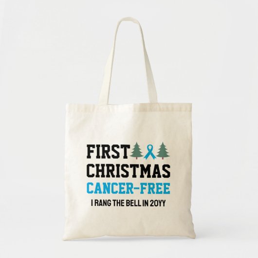 Custom EERSTE KERST Prostaatkanker Gratis Tote Bag (Voorkant)