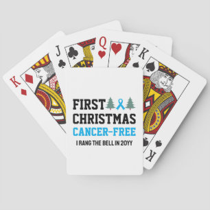 Custom EERSTE KERST Prostaatkanker-vrij Pokerkaarten