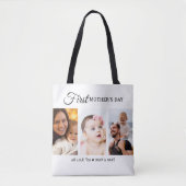 Custom Eerste Moederdag Fotocollage Nieuwe Mama Tote Bag (Voorkant)