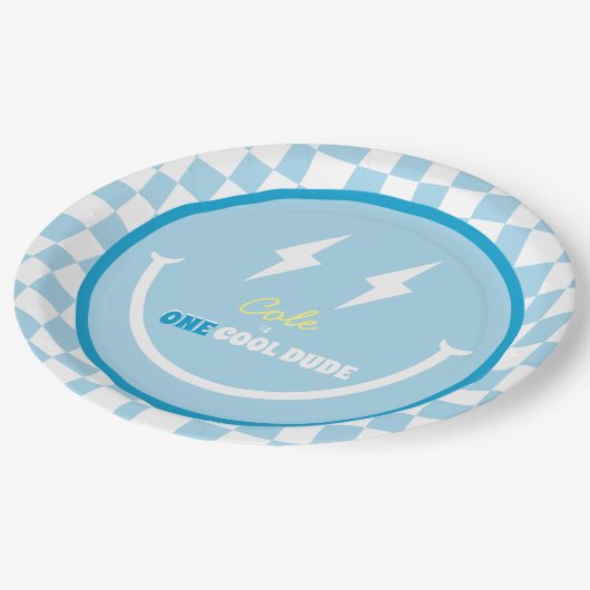 Custom Eerste Verjaardag Een Cool Dude Bord (Gekanteld)