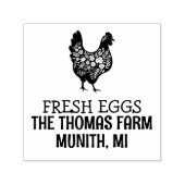 CUSTOM Egg Carton Chicken Lover Gift idea Zelfinktende Stempel (Design)