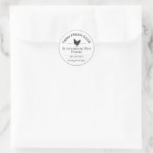 Custom Egg Carton Label Sticker | 2" Round (Tas)