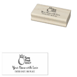 Custom Egg Carton Stamp – Personalized Farm Logo  Rubberstempel