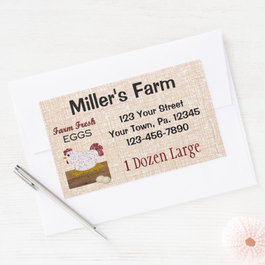 Custom Eggs Sticker (Envelop)