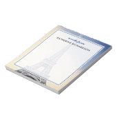 Custom Eiffeltoren Parijs Frankrijk Art Notitieblok (Linkerzijde)