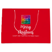 Custom Eigen Afbeelding Bedrijf Logo Tekst Merry C Groot Cadeauzakje (Voorkant)