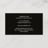 Custom Electrician Business Card with Company Logo Visitekaartje (Achterkant)