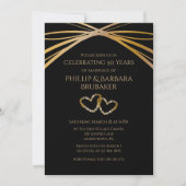 Custom Elegant 50e Jubileum Originele Harten Kaart (Voorkant)