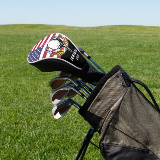 Custom Elegant Amerikaanse vlag Golf Design Golf H Golfheadcover (Insitu)