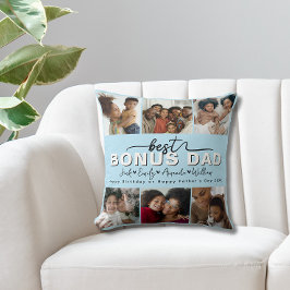 Custom Elegant Beste Bonus Papa Fotocollage Kussen