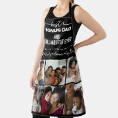 Custom Elegant Beste Bonus Papa Fotocollage Schort (Insitu)