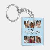 Custom Elegant Beste Bonus Papa Fotocollage Sleutelhanger (Voorkant Links)