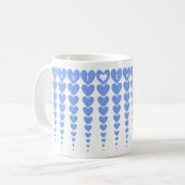 Custom Elegant Beste Leraar Blauw Hart Knutselen A Koffiemok (Voorkant links)