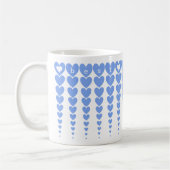 Custom Elegant Beste Leraar Blauw Hart Knutselen A Koffiemok (Links)