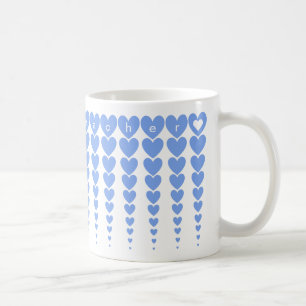 Custom Elegant Beste Leraar Blauw Hart Knutselen A Koffiemok