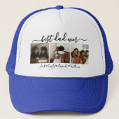 Custom Elegant Beste vader ooit Fotocollage Trucker Pet (Voorkant)