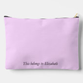 Custom Elegant bloemenpaars violet paarse grijs ro Etui (Achterkant)