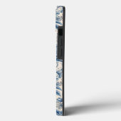 Custom Elegant Boho Chic Blue Blossom Case-Mate iPhone Case (Achterkant / Links)