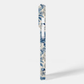 Custom Elegant Boho Chic Blue Blossom Case-Mate iPhone Case (Achterkant / Links)