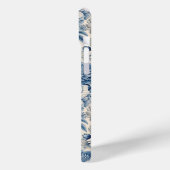 Custom Elegant Boho Chic Blue Blossom Case-Mate iPhone Case (Achterkant / Links)