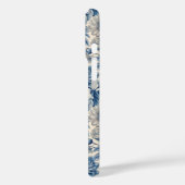 Custom Elegant Boho Chic Blue Blossom Case-Mate iPhone Case (Achterkant / Links)