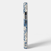 Custom Elegant Boho Chic Blue Blossom Case-Mate iPhone Case (Achterkant / Links)