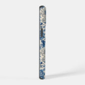 Custom Elegant Boho Chic Blue Blossom iPhone 15 Case (Rechterkant)
