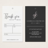 Custom Elegant Business Branded Prijs Hang Label Visitekaartje (Voorkant /achterkant)