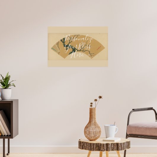 CUSTOM Elegant Cherry Blossom Pattern Art Poster (Woonkamer 3)