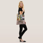 Custom / Elegant Chic Rustic Family Fotocollage Tote Bag (Op model)