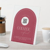 Custom Elegant College Fund QR Code voetstuk teken Reclamebord Met Voetstuk (Insitu)