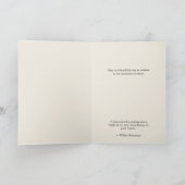 Custom Elegant Floral Vriendschap Quote Verjaardag Kaart (Binnen)