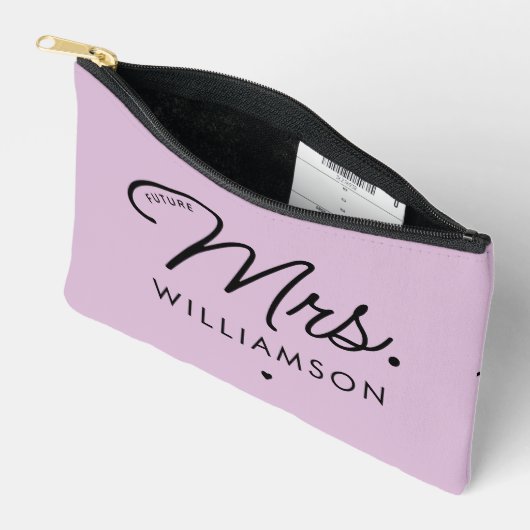 Custom Elegant Future Mrs Modern Verloving Etui (Open)