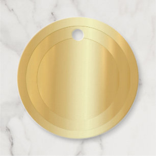 Custom Elegant Gold Look Blank Sjabloon Bedankjes Labels