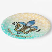 Custom Elegant Golf Party Design Papieren Bordje (Gekanteld)