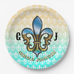Custom Elegant Golf Party Design Papieren Bordje