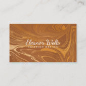 Custom Elegant Goud Marmer Creatieve Professional Visitekaartje (Voorkant)