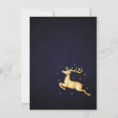 Custom Elegant Gouden Rendier Vakantieseizoen Kaart (Achterkant)