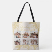 Custom Elegant Grandma's Christmas Photo Collage Tote Bag (Voorkant)