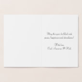 Custom Elegant Happy Birthday Echt Goud Folie Kaarten (Binnen)