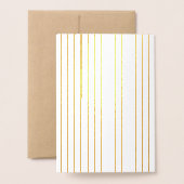 Custom Elegant Happy Birthday Echt Goud Folie Kaarten (Met envelop)