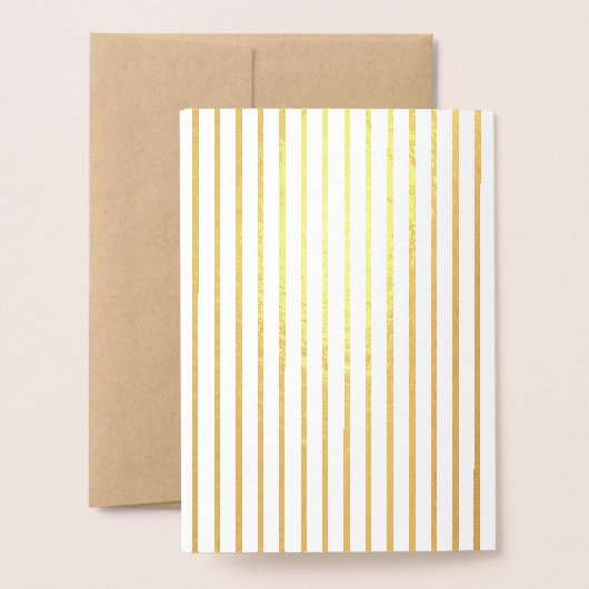 Custom Elegant Happy Birthday Echt Goud Folie Kaarten (Met envelop)