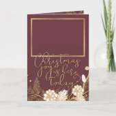 Custom Elegant Holiday Season Greeting Card Design Feestdagen Kaart (Voorkant)
